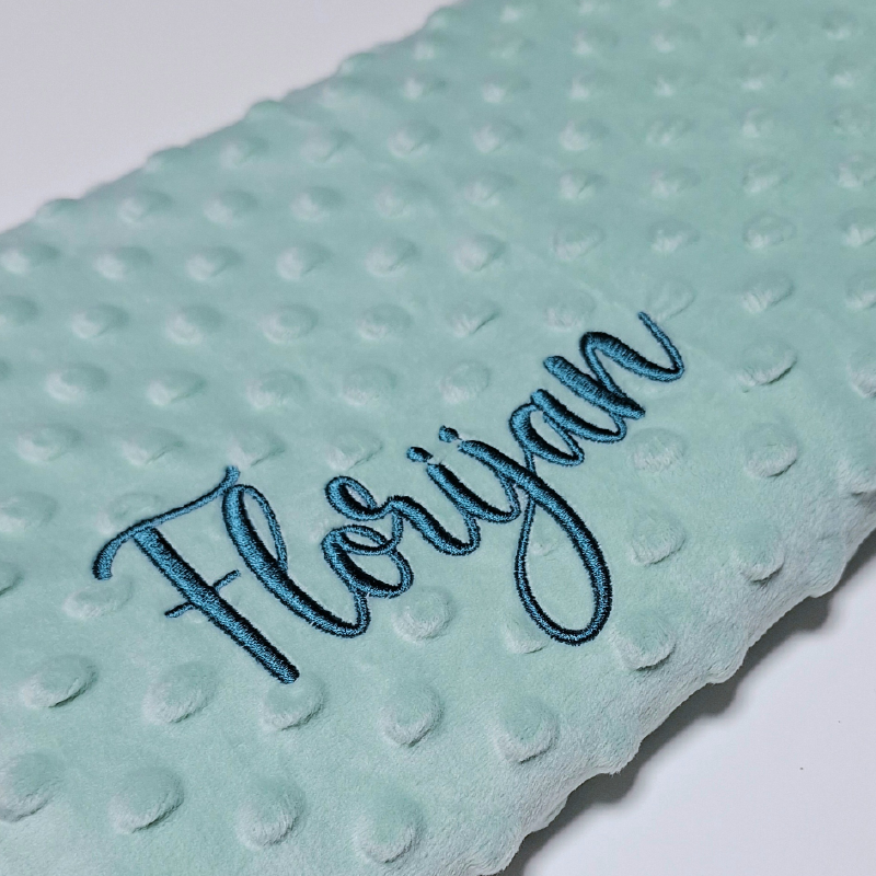 Odejica z izvezenim imenom - Mint forest