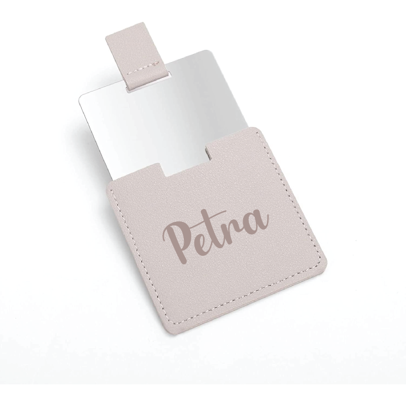 Ogledalo z imenom - belo