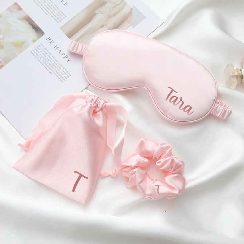 Set za spanje z imenom - roza