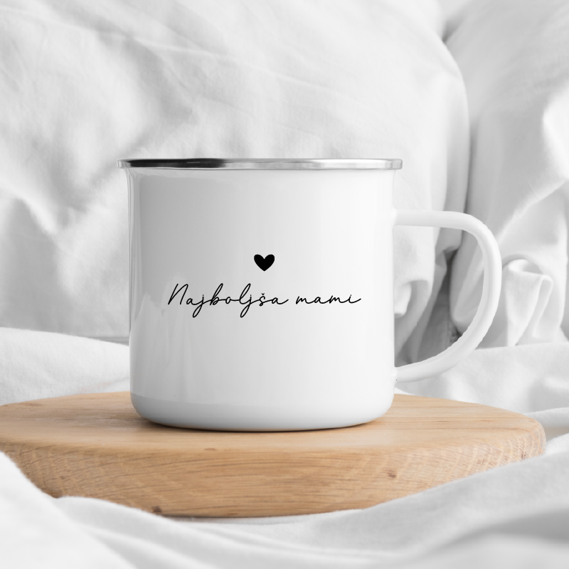 Emajlirana skodelica Najboljša mami