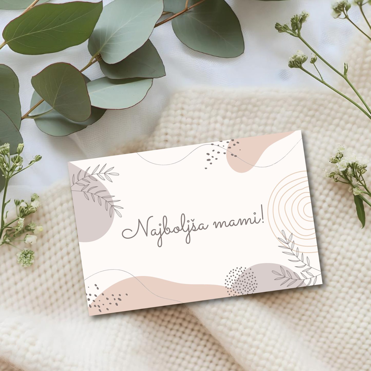 Voščilnica Memorybox - pisane črke