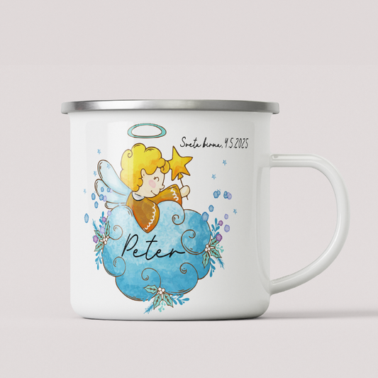 Skodelica Angelika 1 - z imenom, napisom in datumom